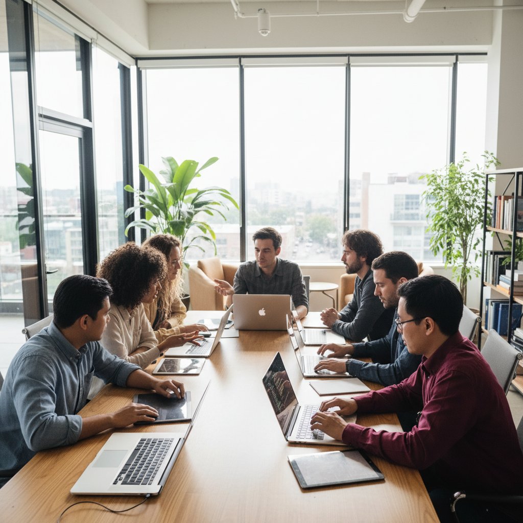 Development team workspace